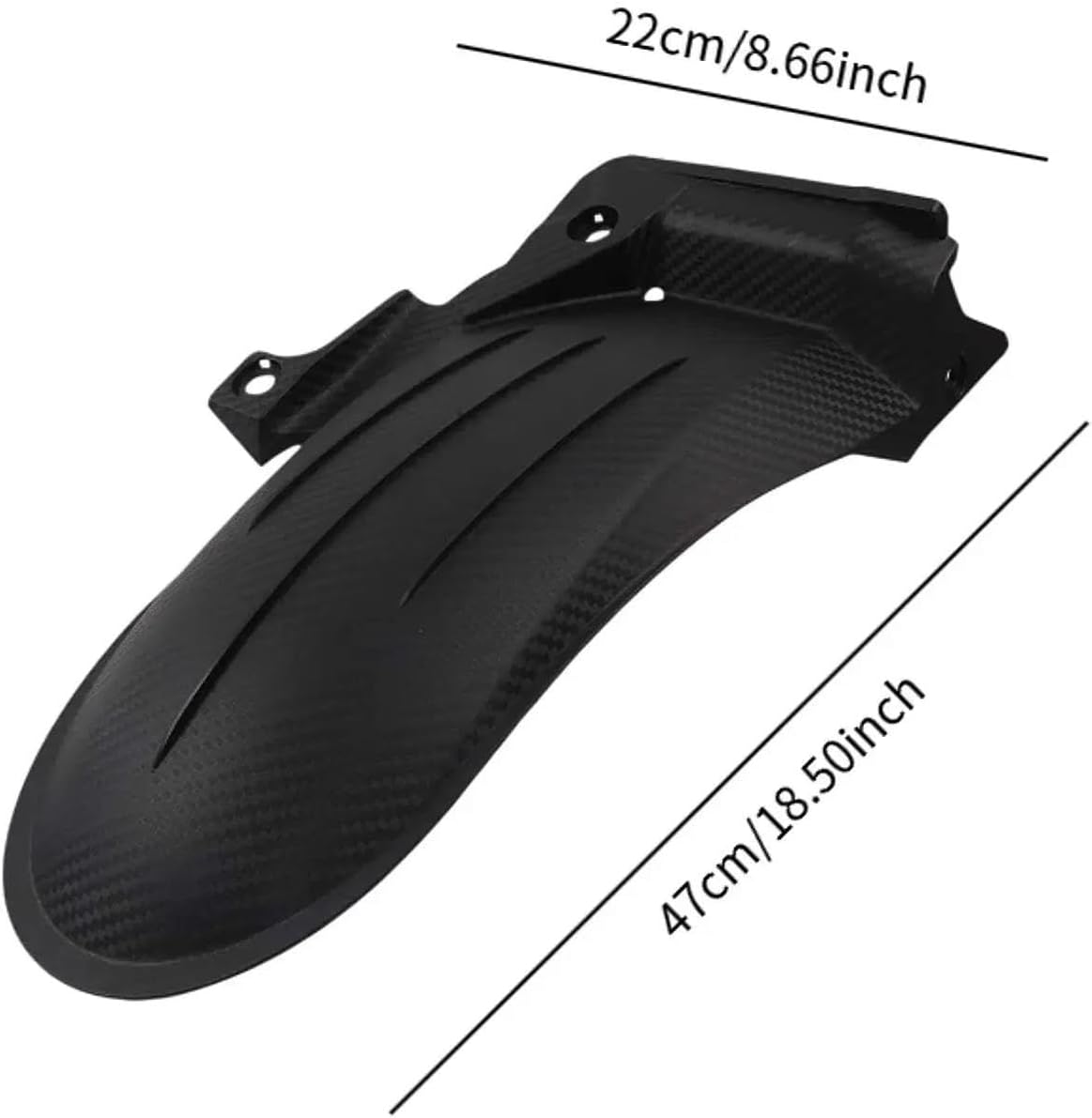 Wheel Fender Splash Guard for Adv 350 Motorbike Mudflap Exterior Part Extended Widened Easy to Install Mudguard Rear Motorcycle Rear Mud Flap