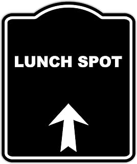 LUNCH SPOT Black Sign Arrow Up Aluminum Composite Sign 20 x 24 inches