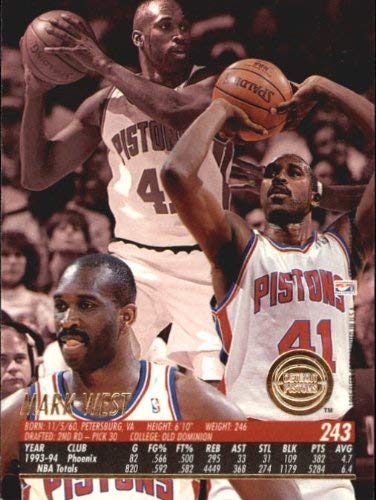 Amazon.com: 1994-95 Ultra #243 Mark West NBA Basketball Trading