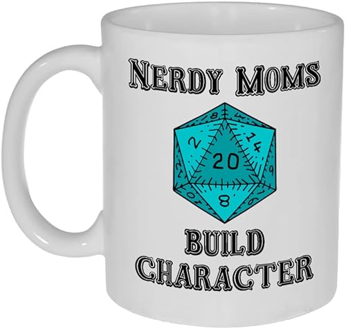 Nerdy Moms Build Character Funny Coffee or Tea Mug Nerdy Moms Build Character Funny Coffee or Tea Mug