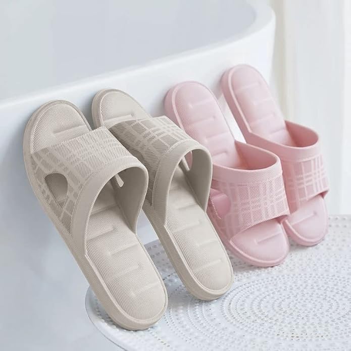 Image of DRUNKEN Slippers For Women Winter Sandals Casual Flats Home Footwear Man Girls Sliders Flip Flops Chappals Ladies Clogs Sleeper Slides Stylish Ortho Soft