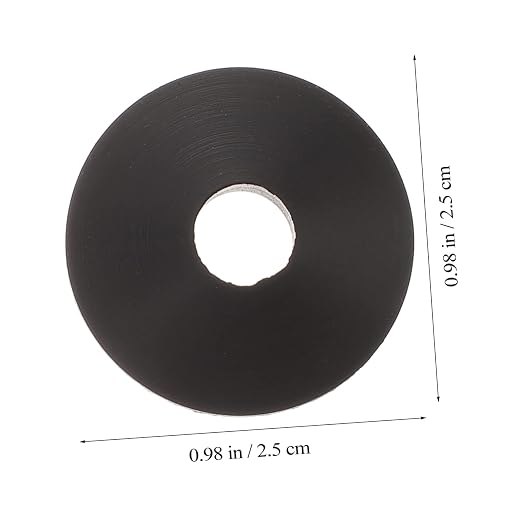 Uonlytech - 20 piezas arandelas de goma cónicas para tornillos de inodoro miniatura 2