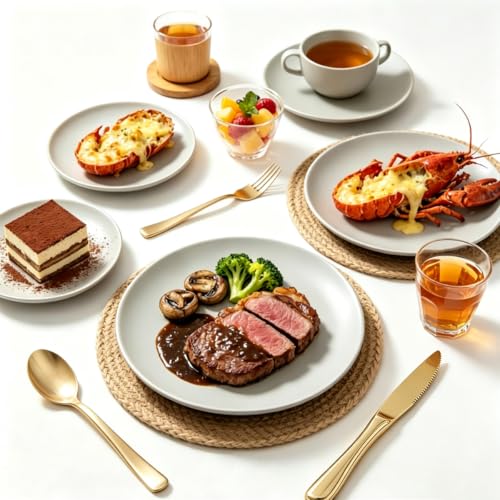 Image of MOACOCK 150 Pcs Light Gold Heavy Duty Plastic Silverware