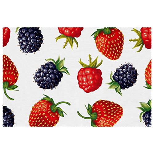 Sets de table de 30,5 x 45,7 cm Berries pour protéger la table - 2