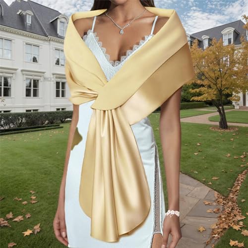 Elegant Satins Bridal Shawl Hand Embroidered Edges Shawl Wedding Women For Dresses Evening Gowns Hand Embroidered Event Stole4