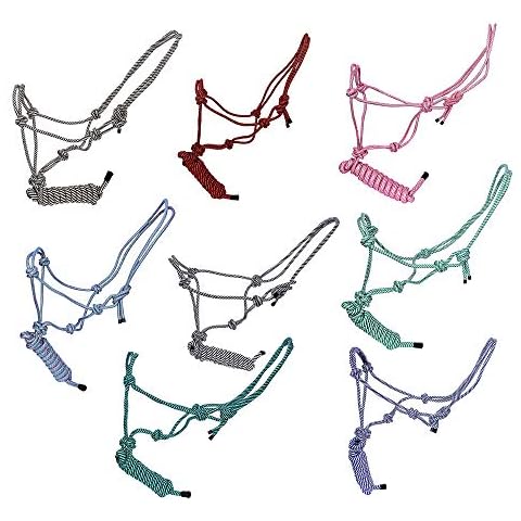 Manaal Enterprises Rope Halter with Lead 7 Feet Rope (Full/Cob/Pony) Cover
