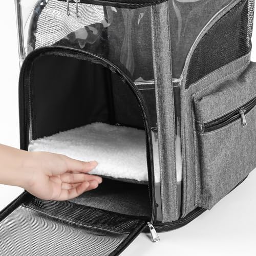 Cat Carrier Backpack for Small Medium Cats Dogs — bottom and base construction detail