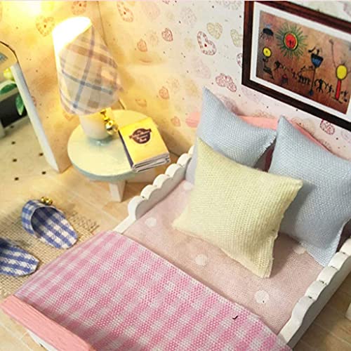 Miniatur-Puppenhaus-Bausatz, DIY-Miniatur-Zimmer-Set, DIY-Puppenhaus-Modellbausatz, Zusammengebaute Miniaturkabine Mit… – Bild 3