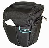 Seitliche Eingrifftaschen für Aufbewahrung von extra Karten und Batterien etc.. Vorderseite Beutel einfachen Zugang für Reinigungstuch Lagerung. Auch eine kleine Tasche Innentasche für Speicherkarten.