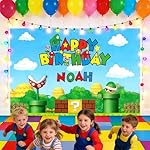 Personalized Birthday Backdrop with Name Option-Custom DIY Alphabet Stickers for Birthday Party Decoration (71x43inch) - Image 2