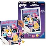 Emozionante gioco per bambini Ravensburger CreArt: KPop Demon Hunters – Dipingere con i Numeri Bambini 12+ Anni, Kit Pittura con Pennello e Colori Inclusi, Cornice Inclusa, 18x24cm, Idee Regalo
