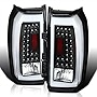 SPEC-D TUNING Black Housing Clear Lens LED Bar Tail Lights Compatible with 2015-2020 GMC Yukon Denali SLE SLT , 2015-2020 GMC Yukon XL Denali SLE SLT Left + Right Pair Assembly