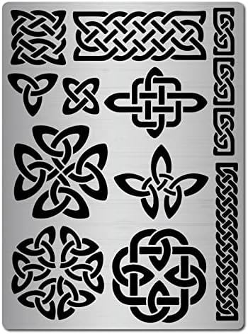 GORGECRAFT Metal Constellations Stencils Zodiac Glyphs Symbols Stainless Steel Astrological Astrology Horoscope Sign Template Runes Stencil for Painting, Wood Burning, Pyrography, Engraving Crafts