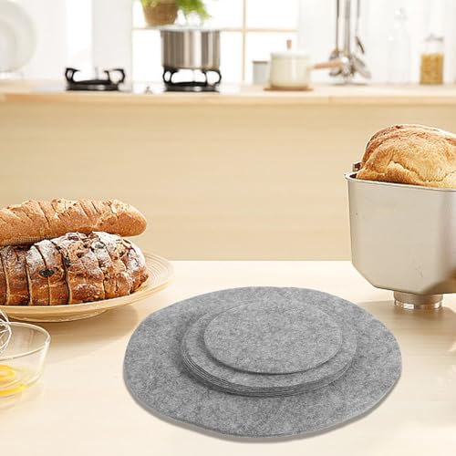 MUELODSIC 24個 毛?鍋フライパン保護パッド 厚手耐熱インサート 軽量仕切りプレート 厚いキッチン用クッション 鍋 皿の摩擦防止 重ね置き保護