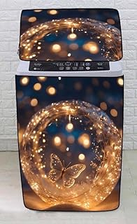 غطاء للغسالة فوق الاتوماتيك مزخرف لجهاز تنقية الهواء، تصميم كرتوني جميل،، نمط عصري، مناسب للديكور المنزلي