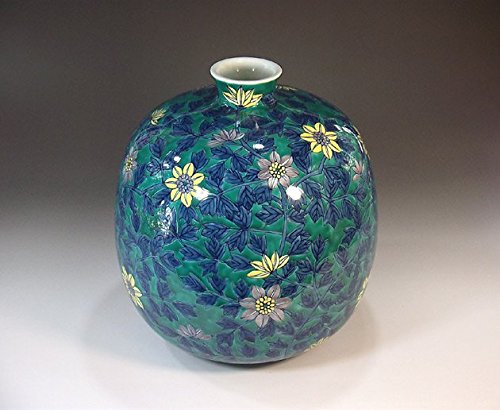 Amazon.co.jp: 有田焼・伊万里焼の陶器花瓶・色鍋島様式｜贈答品