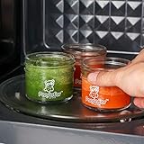 PandaEar (12 Pack Glass Baby Food Storage Jars | 4 oz Reusable Small Containers Freezer Storage with Airtight Lids Leak Proof | Microwave & Dishwasher Safe | Infants Kids Babies - Image 5
