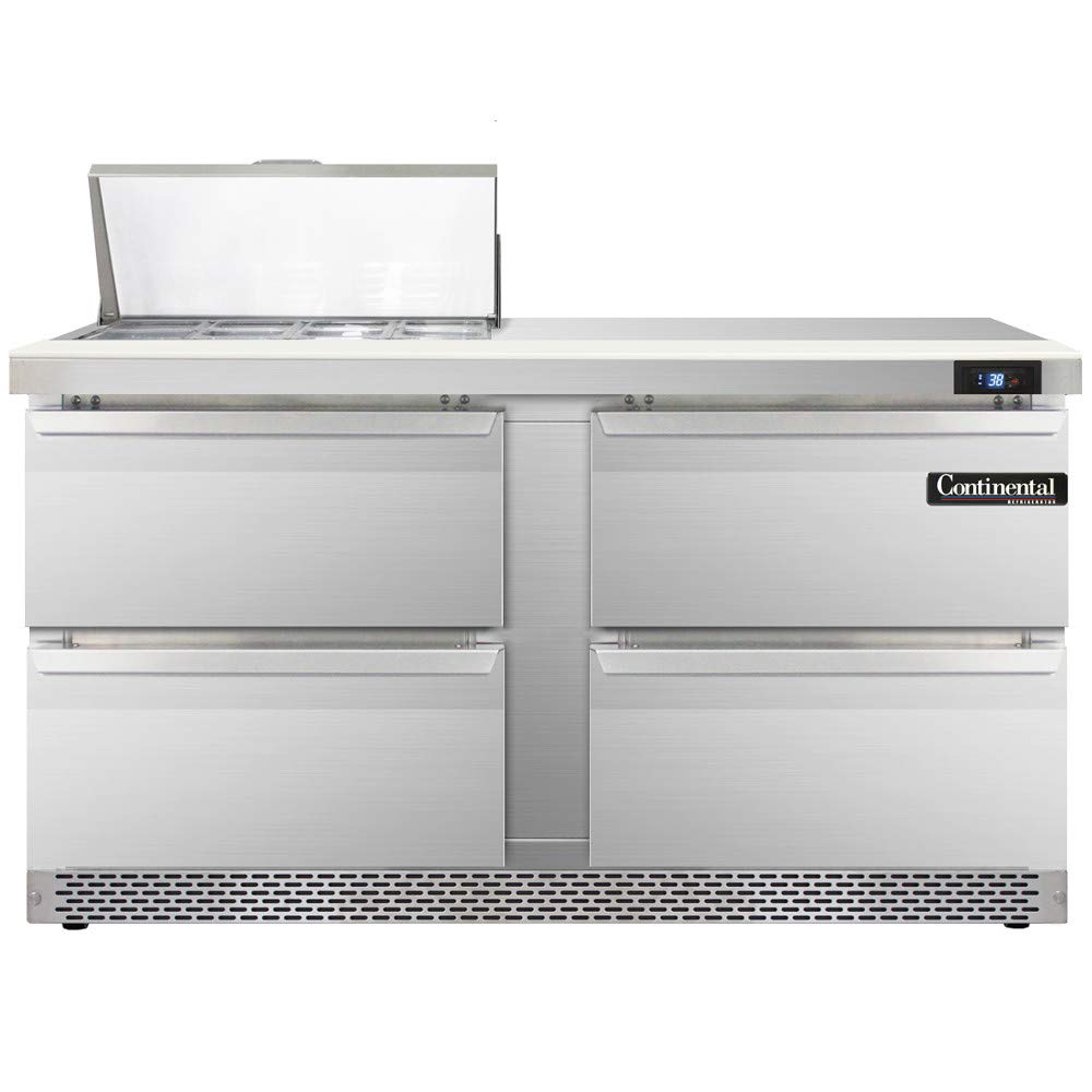 SW60-8C-FB-D Sandwich Unit by Continental Refrigerator – 17.0 cubic_feet