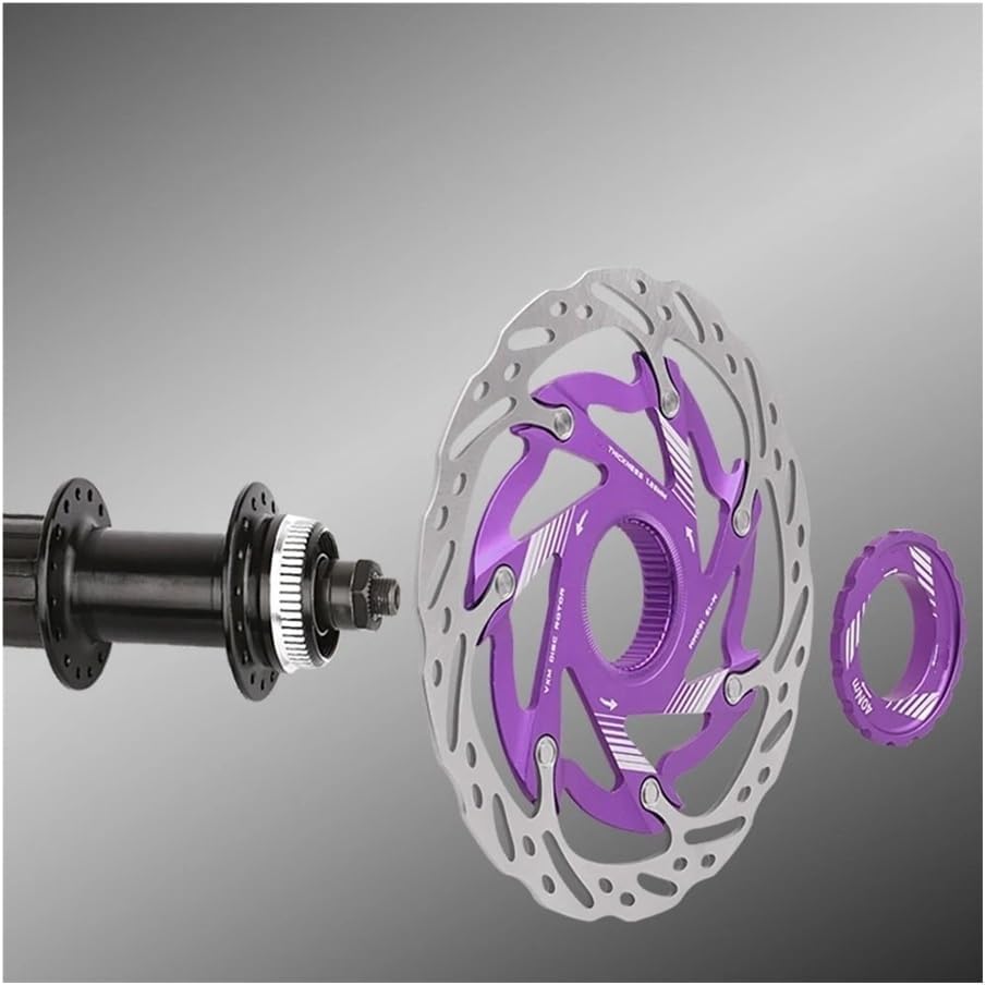 Motorcycle Front Rear Disc Motorbike Front Brake Disc Bicycle Middle Heat Dissipation Rotor Pads 140/160MM for Road Bike