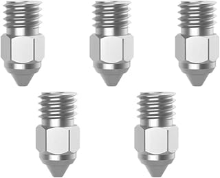 LANGshaw 3D Printer Parts MK-HF Nozzle Kit 0.25/0.4/0.6/0.8mm 5PCS/Set Compatible For Ender-3 Series 3D Printer