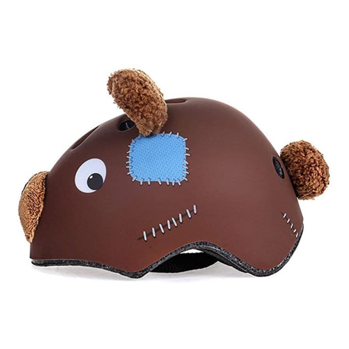 Ciieeo Casco de Seguridad para Niños con Diseño de Oso, Material de Espuma Densa, Transpirable y Cómodo para Ciclismo y Deportes al Aire Libre en Carretera