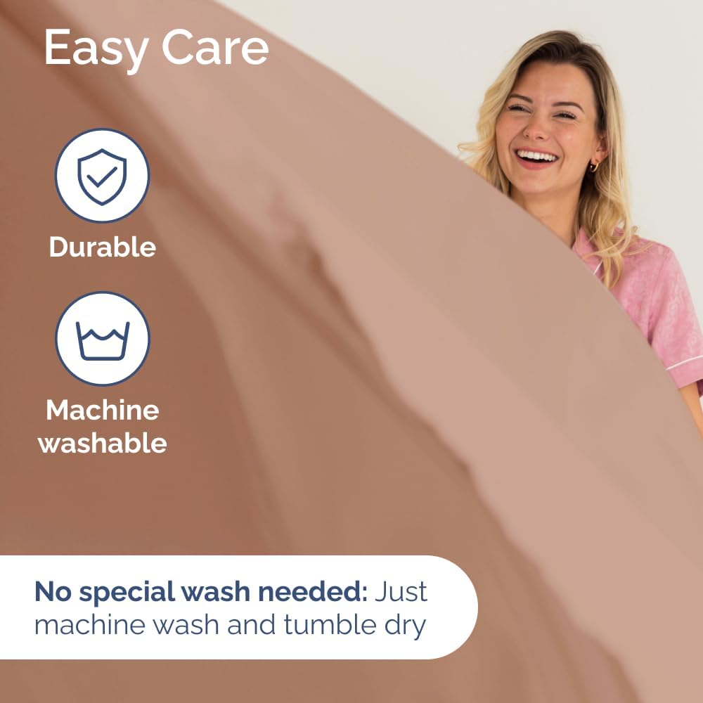 CGK Unlimited Twin Size 3 Piece Mauve Sheet Set + Twin Size Terry Mattress Protector