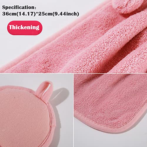Fzbnsrko Cute Hand Towels,4 Pack Children Hand Towel Animals,Pure Cotton Coral Fleece Cloth Bathroom Towels With Hanging Loop,Toddler Hanging Hand Towels(Random Color) #TOP3