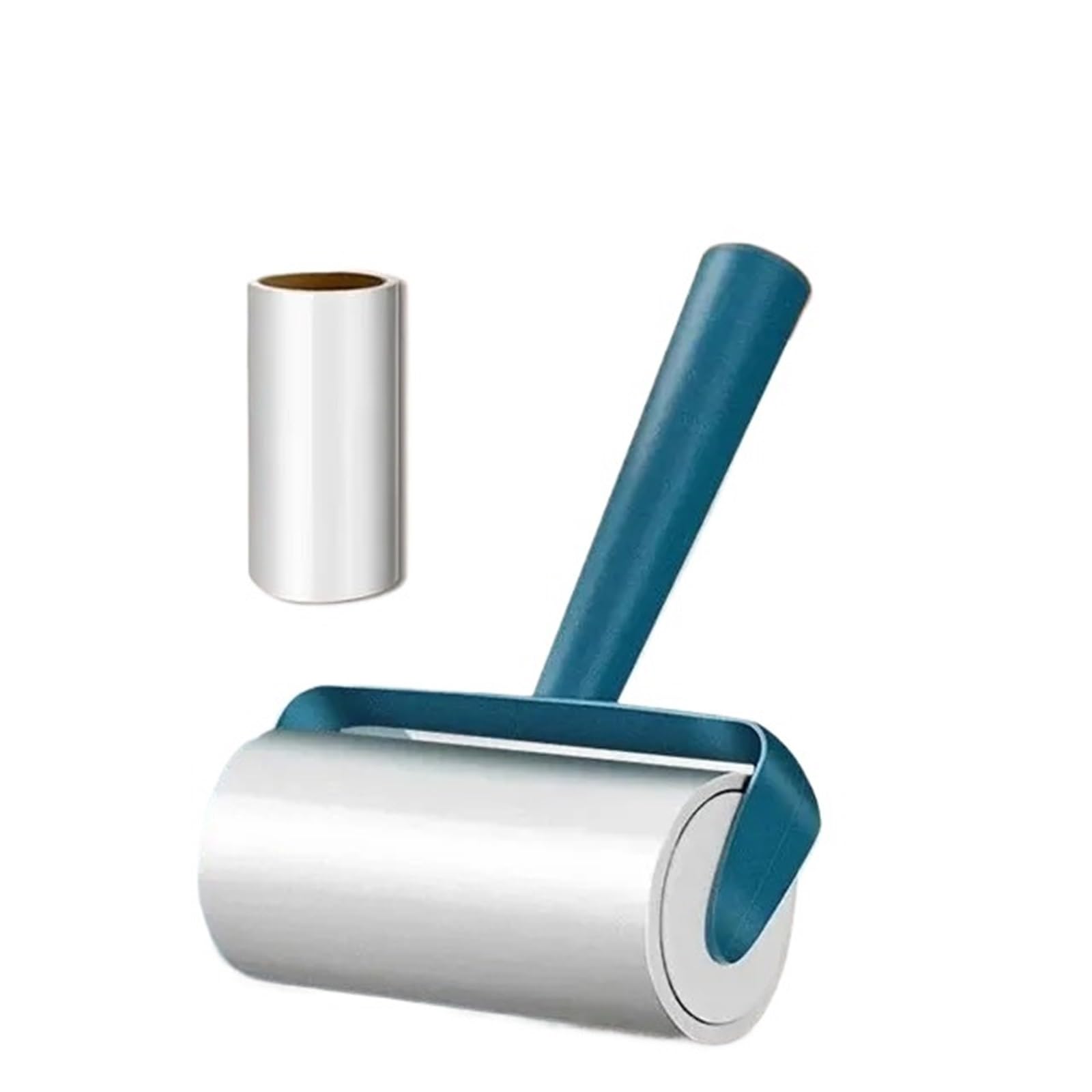 Lint Roller Tearable Roll Paper Sticky Roller Brush Plush Household Cleaning Tool Pet Hair Remover Clothes(2pcs blue)