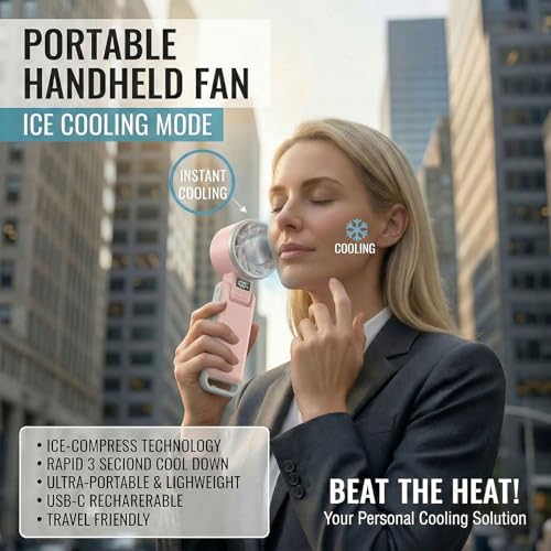 Mini ventilateur portable turbo contre la chaleur avec refroidissement actif