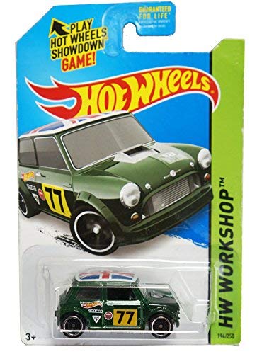HW Workshop Mattel 2014 No. 194/250 Morris Mini All Stars Rally Car Die-Cast Replica Model Vehicle Factory Sealed