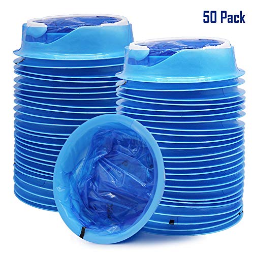 ATDAWN 50 Pack Emesis Bag, Disposable Vomit Bags, Aircraft & Car Sickness Bag