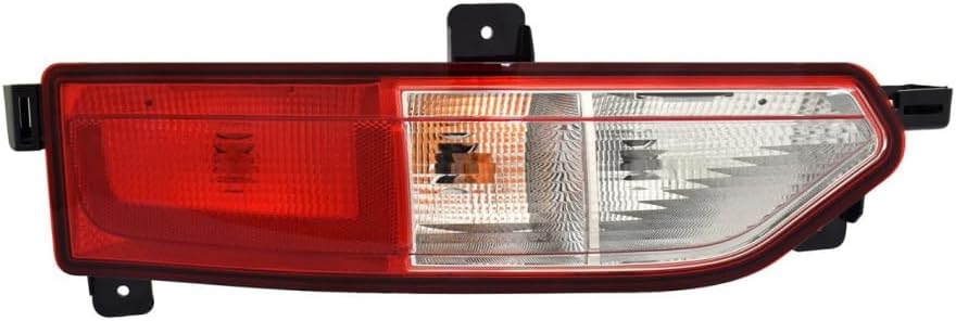 KarParts360 For Chevy Bolt EV 2017 18 19 20 2021 Back Up Light Passenger Side | Red And Clear Lens | PC+ABS Plastic Housing | PMMA Plastic Lens | With Bulbs | Replacement For GM2883112 | 42663538