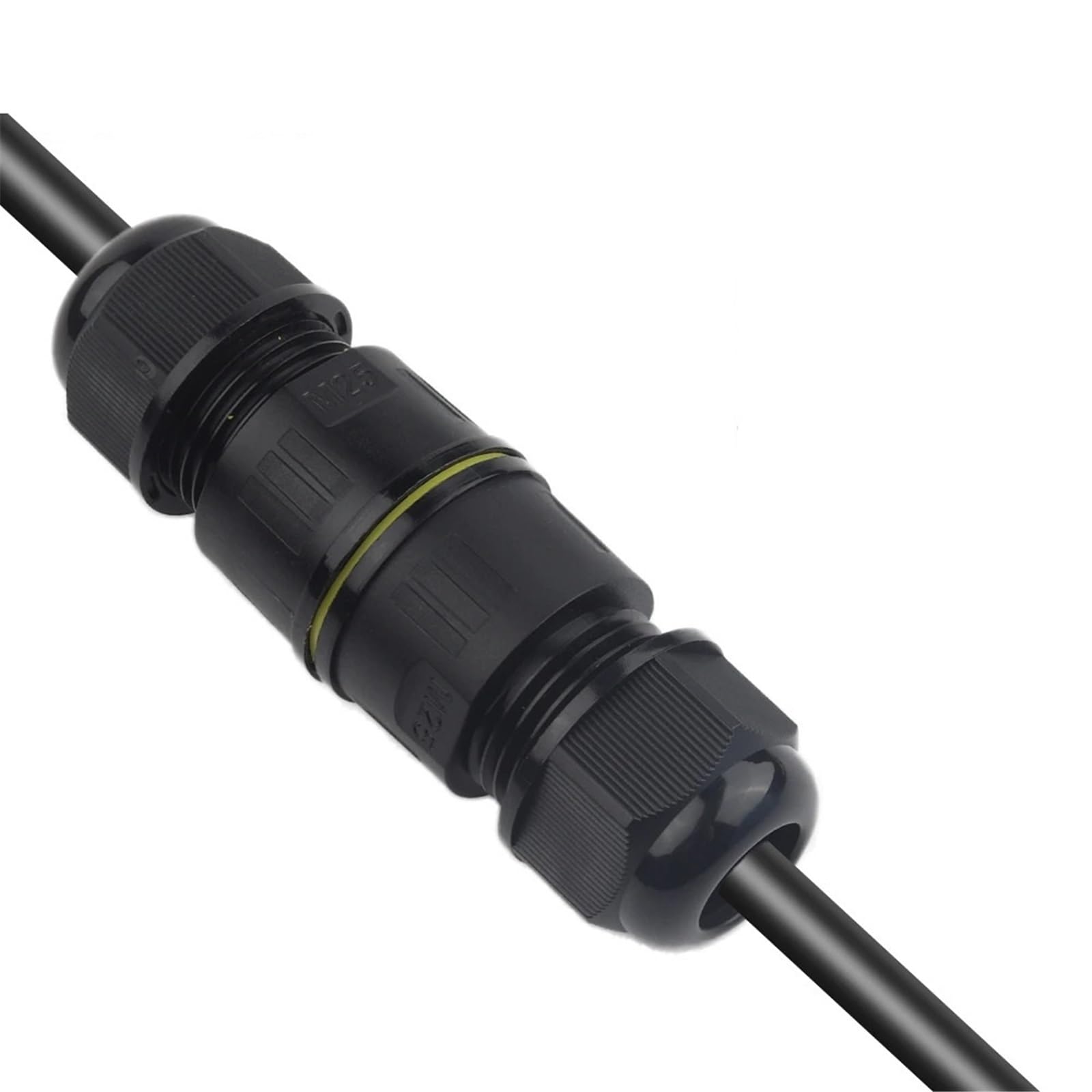 Cable conector IP68-M25 estanco de 4 pines y terminal de tornillo para manguera de 9-12mm 8