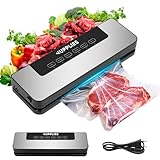 MATÉRIAUX PREMIUM ET MOTEUR STABLE – Cette machine sous vide alimentaire automatique est conçue avec des matériaux durables de haute qualité et un moteur à prise motorisée pour un fonctionnement stable et sécurisé. Sa base amovible facilite le nettoyage sans outil, garantissant hygiène et sécurité optimales pour la conservation de vos aliments. La thermosoudeuse alimentaire la plus fiable du marché.