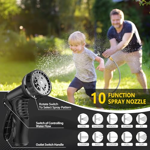 200 ft Stainless Steel Garden Hose - 2026 New Technology Metal Water Garden Hoses with 3/4" Solid Fitting - Lightweight,Ultra Flexible,Durable,Kink-Less Watering Pipes Garden Hoses For Yard, Outdoor by Suewaxxf - Image 5