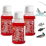 WIUKHDOO Red Worm Scent Fish Attractants for Baits,Red Worm Liquid Bait Concentrated Fishing Lures B