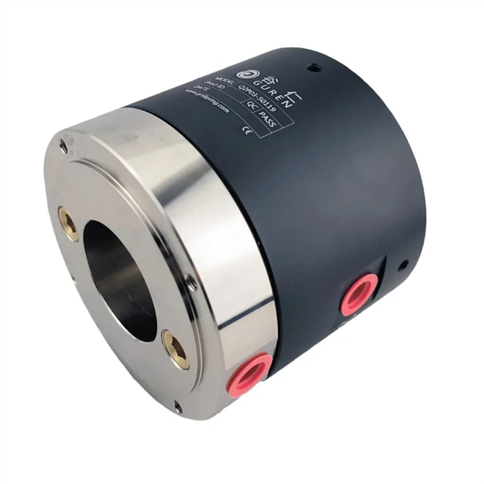 Joint rotatif pneumatique à grande vitesse à sortie d'extrémité Joint pneumatique multivoies à bague collectrice à 360 degrés