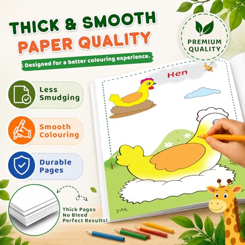 Image of Super Jumbo Colouring Book (Animals & Birds)
