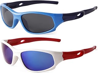 Kids Polarized Sunglasses for Boys Girls Flexible Rubber Sports Sunglasses Shades UV400 Protection