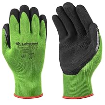 ليكلاند للصناعات 1005 S Spidergrip الخيزران فيسكوز متماسكة النخيل المغلفة قفاز واحد زوج، صغير، أخضر