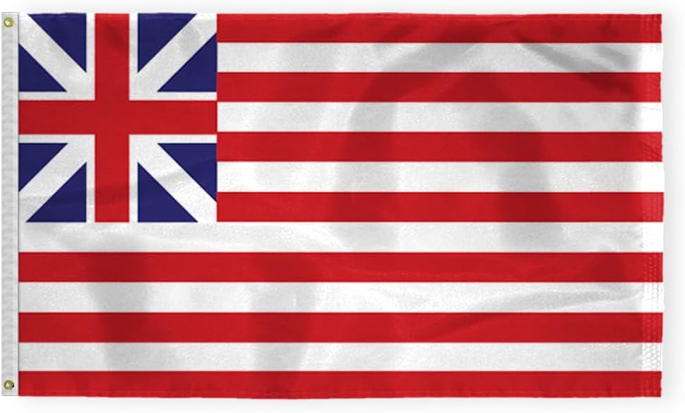 AGAS 3X5 Ft Taunton Liberty and Union Colonial American Revolution History Flags - Printed 200D Nylon with Brass Grommets - Historic Flag of Taunton Massachusetts