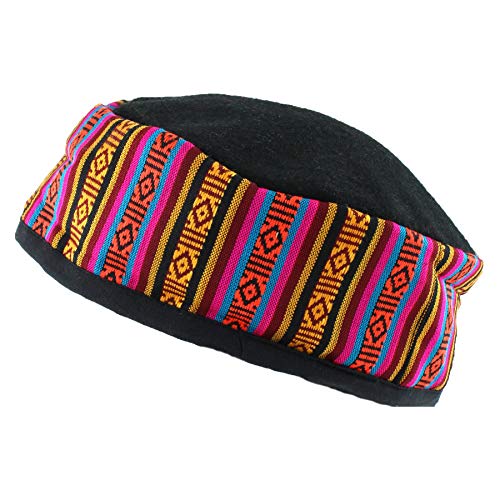 Photo de Siesta Chapeau de fumage en laine mélangée - Bonnet népalais, Noir , L