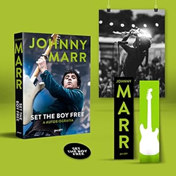 Capa do livro Set the boy free - Johnny Marr (edição especial com brindes, em português): A autobiografia do lendário guitarrista do The Smiths