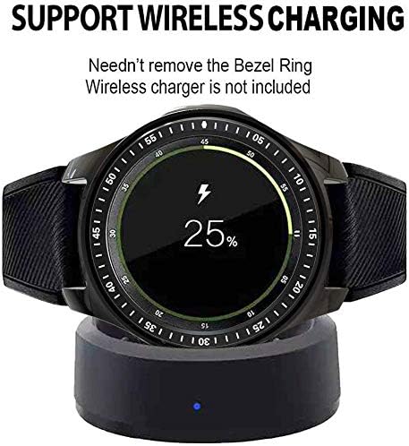 KPYJA for Samsung Galaxy Watch 3 Case, Soft TPU Protective Cover Bumper Shell Compatible with Samsung Galaxy Watch 3 (2020) Smartwatch Accessories (41mm, Black+Black)