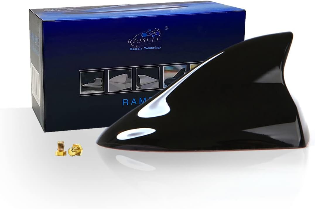 Ramble- Super Shark Fin Antenna, Car Radio Aerials, Functional Antennas, for Ford Fusion (Advanced Style, Black)