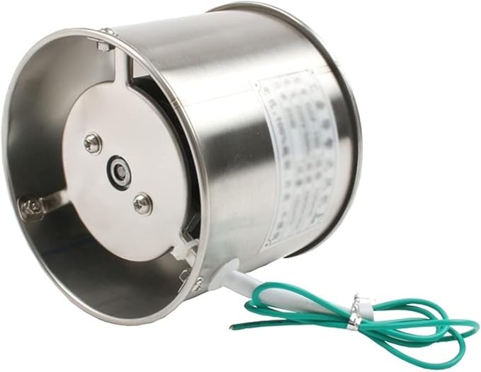 Ventilador de Extracción de Acero Inoxidable de 4 Pulgadas con Cubierta, Motor de Cobre Ultra Silencioso, Flujo de Aire de 160 m3/h para Ventilación de Cocina, Baño y Inodoro miniatura 6