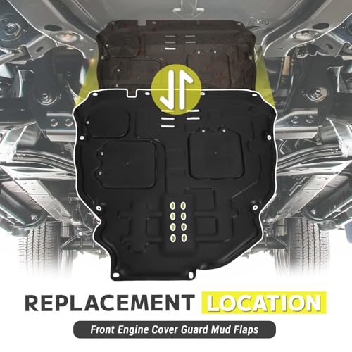 Image of Front Engine Splash Shield Compatible with 2019-2024 Toyota RAV4 Under Cover Front Engine Guard Mud Flaps Directly