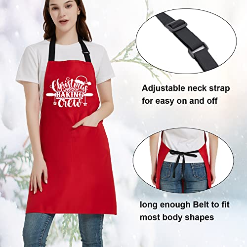 Gvlrbut Aventais de Natal para mulheres, aventais de cozimento ajustáveis resistentes à água para mu