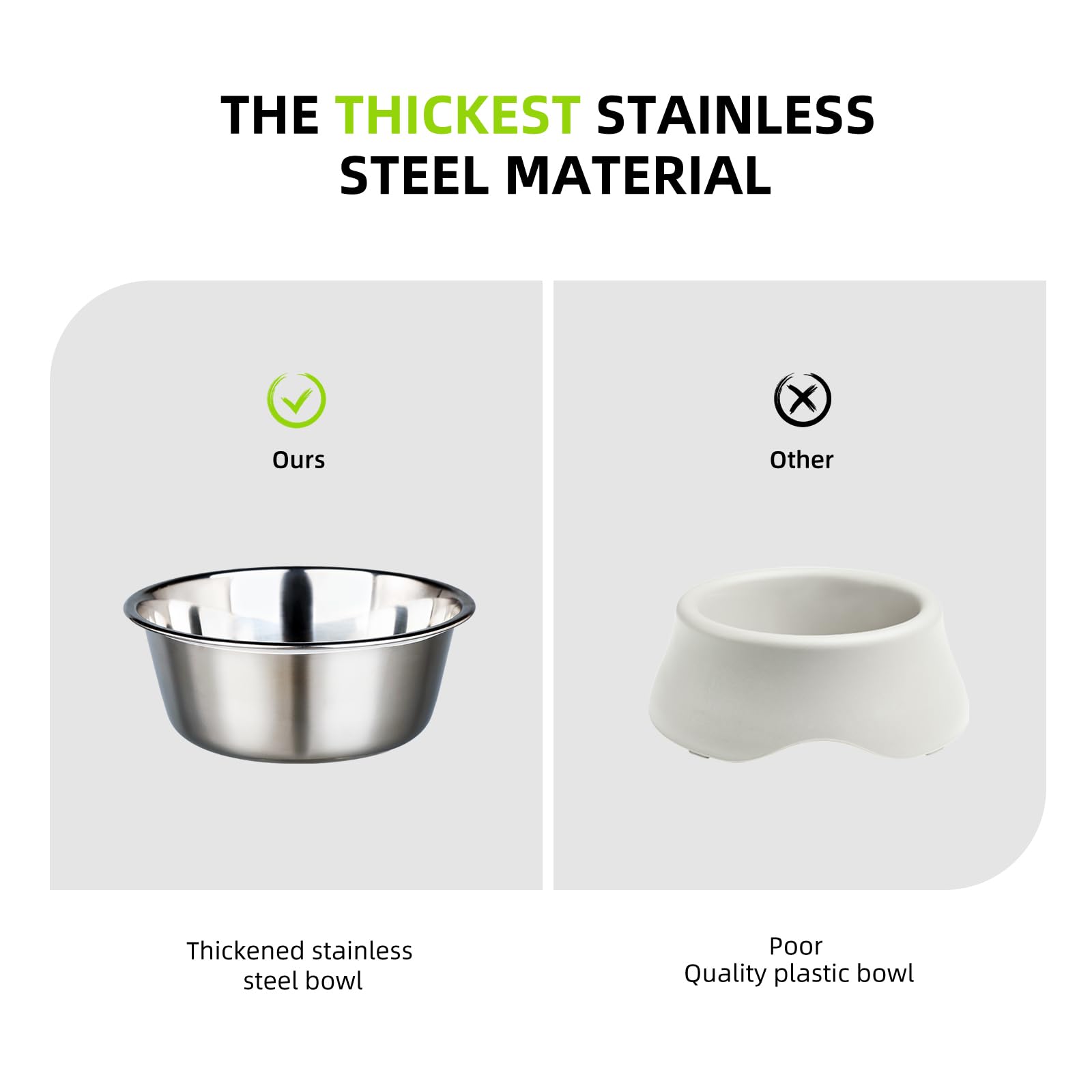 adjustable raised double stainless steel dog diner bowls Adjustable Double Bowl Elevated Dog Feeder  Stainless Steel Stand for   Advance Pet Product