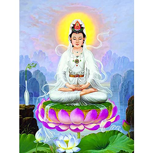 Kit Broderie Diamant Bouddha 5D Grand Format Toile Point de Croix